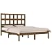 vidaXL Massivholzbett Honigbraun Kiefer 135x190 cm 4FT6 Double