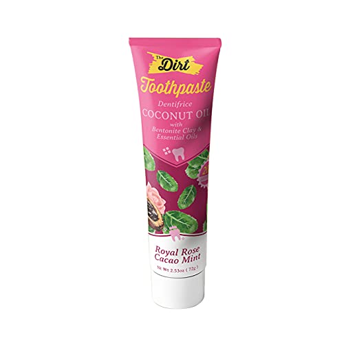 THE DIRT Coconut Oil Toothpaste - Fluoride & Gluten Free - Natural Oral Care for a Refreshing Smile...