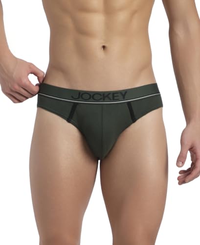 Image of Jockey 8044 Men's Super Combed Cotton Rib Solid Brief with Ultrasoft Waistband