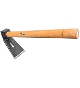 Forged Woodworking Hammer and Straight Adze, Axe With Claw, Woodcarving Adze 1.7LB