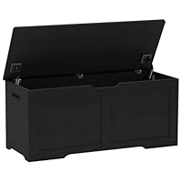Timberer 39.4\" Storage Chest, Wooden Storage Bench, Lift Top Toy Chest with 2 Safety Hinges, Large Toy Box, Entryway Bench for Living Room