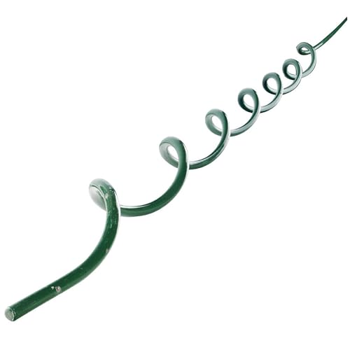 WERKA PRO Lot 5 Tuteurs Spirales en Acier Vert 1,8m