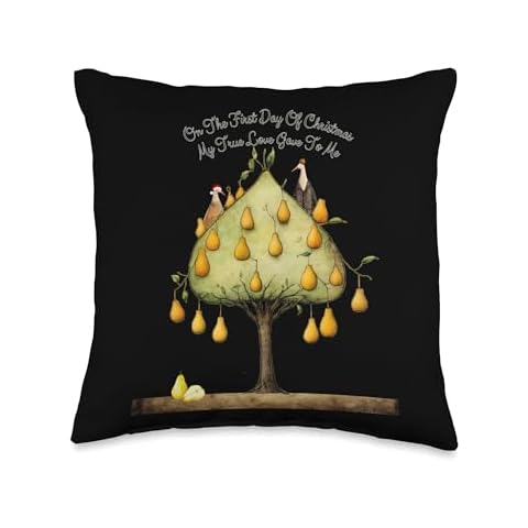 Partridge In A Pear Tree Throw Pillow Cover