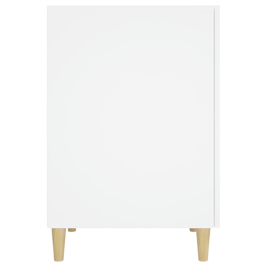 vidaXL Escritorio Oficina Trabajo Estudio Ordenador Mueble Despacho Cajones Almacenamiento Decorativo de Madera Contrachapada Blanco