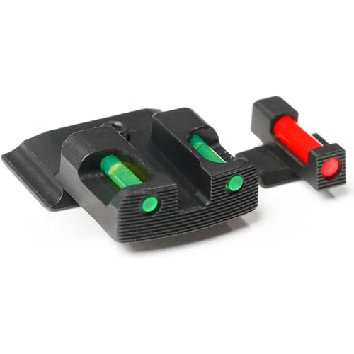 Image of TAG PRECISION Tactical Gun Sights Compatible with Smith & Wesson M&P & M2.0 - Full Size & Compact (9mm, 40 S&W, 45 ACP) | Steel Nitride Coated Front & Rear Handgun Sights