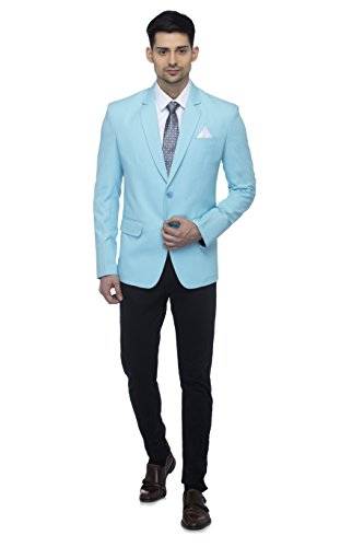 Image of FAVOROSKI Designer Men's Slim Fit Notched Lapel Single Breasted Solid Blazer