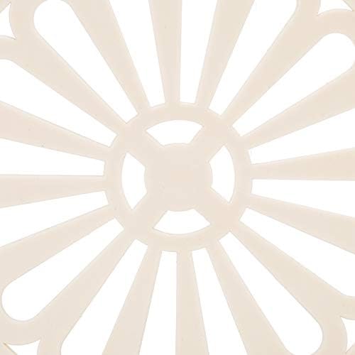 6Pcs Silicone Table Mat, Trivet Non-Slip Pot Holder Coasters Cup Mat Hot Pads Round Pot Holders Heat Resistant Silicone Coaster Set for Dishes, Countertops, Table, 5.9inch