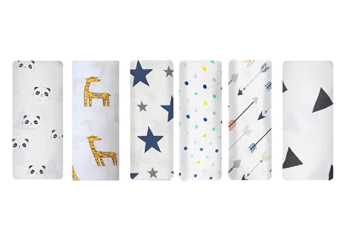 Image of wrap blanket for kids 100% Organic Pure Cotton Muslin Baby Swaddle Blanket, Wrap Cloth Cotton Swaddle for Newborn Baby Cotton Swaddle Blanket-Pack of 6 with Size 120X100 CM - Anchor Arrow