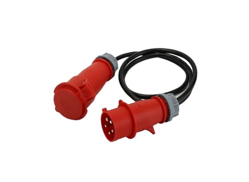 Rallonge 415v 5 pôles triphasé LX-023N-32A haute performance à isolation IP44
