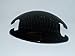 Interlocking Banana Combs Hair Clip French Side Comb Holder (Black)large Size
