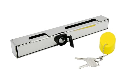 Vinland Marine 316 Stainless Steel Black Outboard Motor Lock Bar 12\" long, trolling motor lock, small outboard motor lock, boat motor lock, outboard lock, outboard engine lock