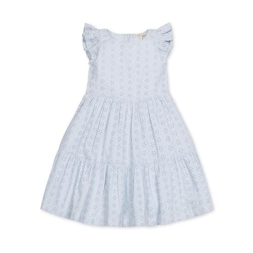 Image of Hope & Henry Girls' Flutter Sleeve Fit and Flare Dress