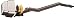 American Standard 738100-0020A Left Hand Trip Lever with Plastic Push Button, Polished Chrome