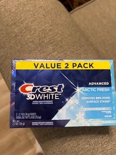 Advanced Arctic Fresh Teeth Whitening Toothpaste for Crest 3D White 2.7 oz, Pack of 4