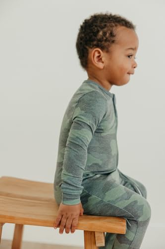 Image of Copper Pearl Zip-Up Footie Baby Pajamas - Soft Newborn Onesies for Boys & Girls, Tag-Free with Two-Way Zipper Baby Sleepers for Newborn - 24 Months, Hunter