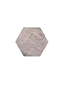 Avant Decor | Stone Composite Hexagon Wood Grain | Peel and Stick Kitchen Backsplash Tiles | Stick On Wall Tiles | Easy DIY Installation | 6” x 6.9” | Single Tile