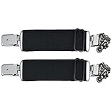 Dream Apparel Elastic Boot Straps Adjustable Boot Clips Pant Clips Stirrups Leg Straps for Biker Women Men Motorcycle 2PCS