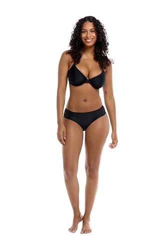 Body Glove Women's Smoothies Nuevo Contempo Solid Full Coverage Bikini Bottom Swimsuit
