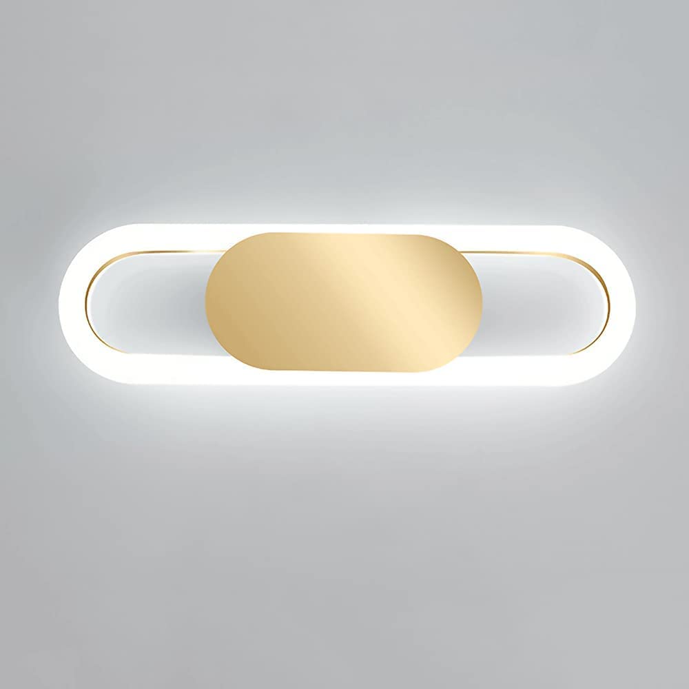 HYJAUSXB Ring Wall Light Indoor Wash Lights 13W LED Sconce Modern Metal Lamp d Finish Lighting Fixtures for Living Room Bedroom Hallway Dining Stairs (White Light)