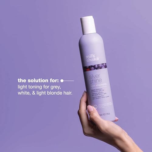 milk_shake | Silver Shine Shampoo 300 ml, Specific Anti-Yellow Delicate Shampoo for Blonde or Grey Hair, with Purple Pigment, Made in Italy - Image 4