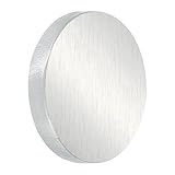 PATIKIL 6061 Aluminium Scheibe 1 Stück 2x1/3 Zoll Rundes Flaches Einfaches Aluminiumblech Metallplatte Für Industrielle Handwerksarbeiten DIY