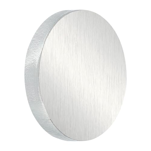 PATIKIL 6061 Aluminum Disc, 1 Pcs 2x1/3 Inch Round Flat Plain Aluminum Plate Metal Plate for Industrial Crafting DIY
