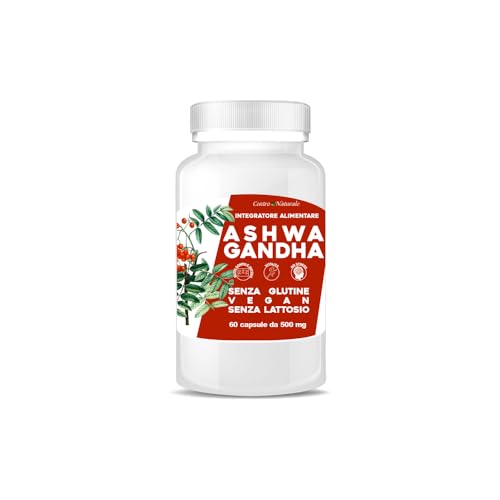 Ashwagandha - Alto Dosaggio - 60 Capsule - Capsule di Ashwagandha Polvere Estratta dalla Withania Somnifera - Integratore Alimentare - Adattogeno Rilassamento e Benessere Mentale