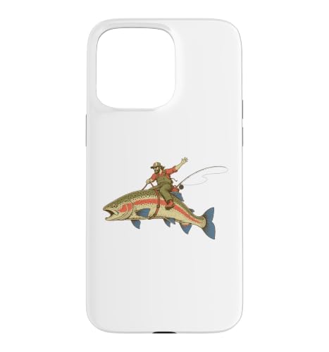 Trout Rodeo! Fly Fisherman Rainbow Trout �X�}�z�P�[�X iPhone 15 Pro Max �p