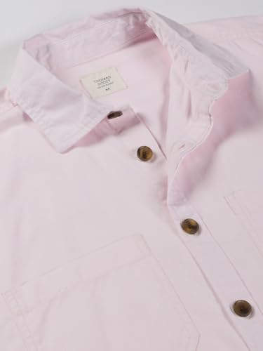Image of Thomas Scott Men's | Solid | Full Sleeve | Oversized Fit | Cotton Blend | Spread Collar | Casual Shirt