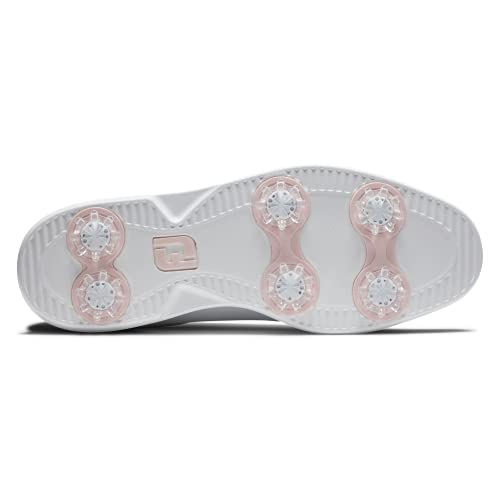 Footjoy Women's Traditions Golf Shoe, White/Black Cap Toe, 7.5 #TOP3