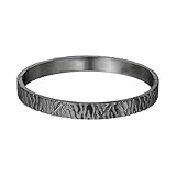 PYRWSM Edelstahl-Armband für Herren, einfacher Stil, Öffnungsarmband für Freund, Accesorios Hombre Punk, Stein