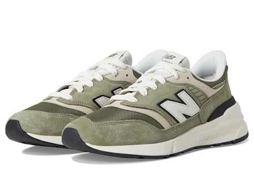Image of New Balance Unisex-Adult 997r Sneaker, Dark Olivine/Sea Salt, 13 Women/11.5 Men