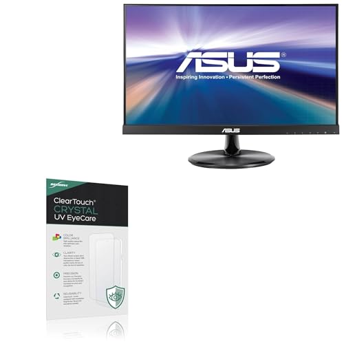 BoxWave Screen Protector Compatible With ASUS VT229H - ClearTouch Crystal Anti-UV EyeCare (2-Pack), Filters out Harmful Blue Light Reduce Fatigue