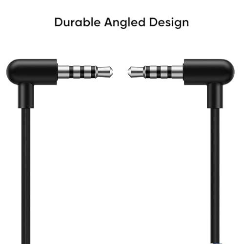 Image of Buds 2 Neo Bass Wired Earphones with Mic | for Realme 2 | 3.5mm Audio Jack -(Black)