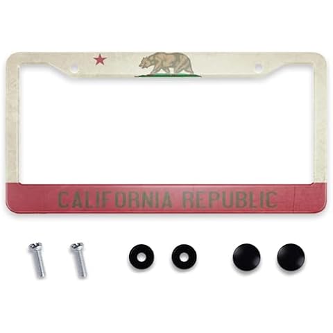 Smooffly California License Plate Frame Cover