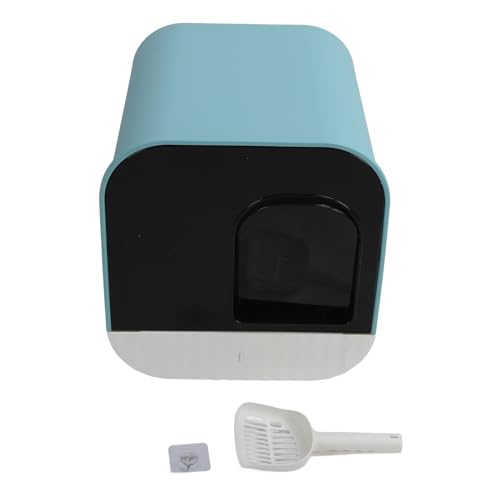 Caja de arena cerrada para gatos grande con control de olores miniatura 1