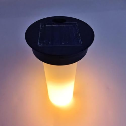 Solar Lights Replacement Top, Solar-Lantern Waterproof Flame Effect...