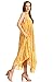 Sakkas 14801 - Kara Long Draped Sleeveless Marbled Caftan Dress/Cover Up - Goldenrod - OS