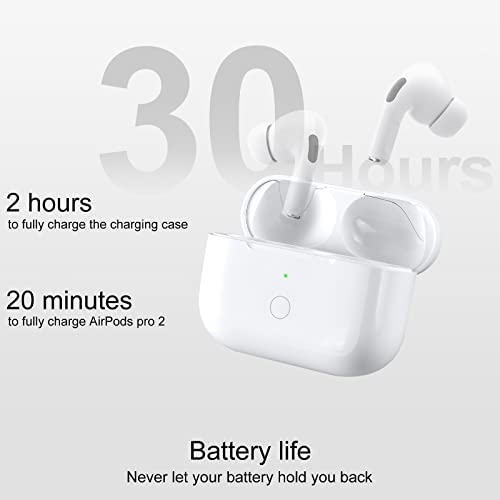 Compatible For Airpods Pro 2Nd Generation Charging Case Replacement, Compatible For Wireless Airpods Pro 2 Charger Case With Bluetooth Pairing Sync Button,660 Mah Built-In Large Battery #TOP4