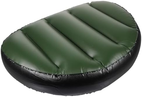 Adjustable Inflatable Boat Seat Cushion - PVC Soft Kayak Seat for Boating, Canoeing, Camping - Comfortable Green Cushion 17.71"x13.77"x3.93"