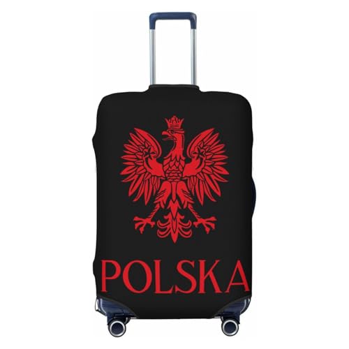 Polish Flag Poland Polska Eagle Luggage Cover For Travel Suitcase Protector Fits 18-32 Inch Case Large