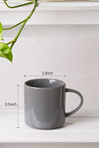 Famiware Nebula 4 Pieces Coffee Mug, 12 Oz Catering Mugs With Handle For Coffee, Tea, Cocoa, Milk, Dark Gray #TOP1