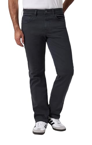 Mavi Men's Matt Mid Rise Straight Leg Pants, Anthracite Casual Twill, 31x32