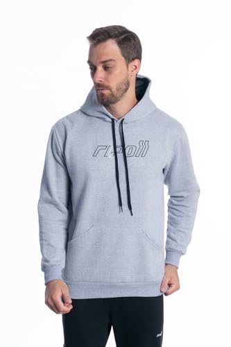 Casaco Moletom Grosso Masculino Flanelado Inverno Premium (BR, Alfa, GG, Regular, Regular, Mescla)