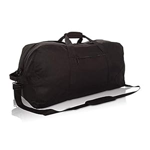 DALIX 25″ Big Adventure Large Gym Sports Duffle Bag in Black