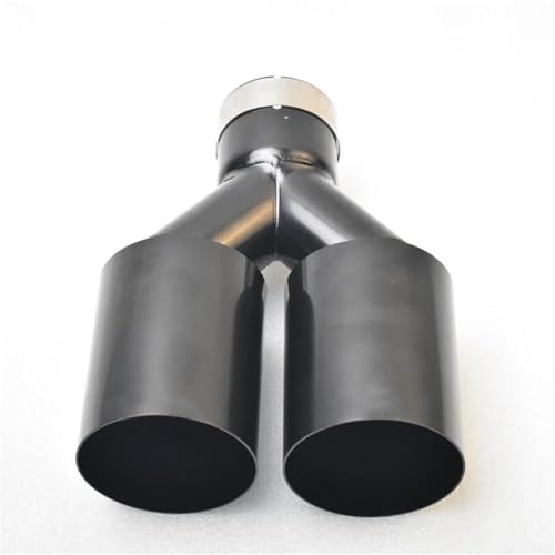 Embouts d'échappement en acier inoxydable noir mat style sport automobile