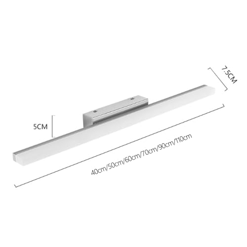 Aplique Largo Rectangular de Diseño en Aluminio Negro y Acrílico 6