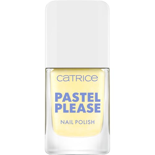 Catrice Pastel Please Nail Polish 030 Sunny Honey, schimmernder Nagellack in Gelb, farbintensiv, hochpigmentiert, vegan, 10,5 ml
