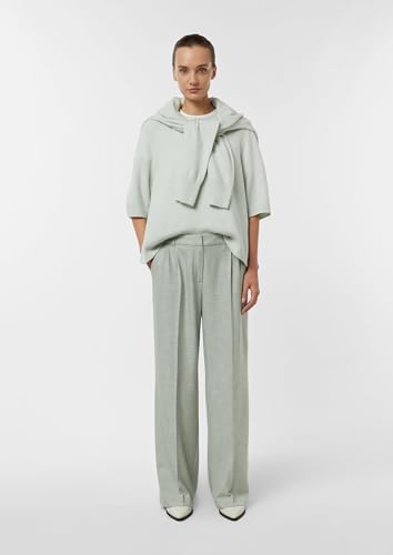 Pantalon plissé à la taille Comma 2176846 vêtement fluide élégant femmes 52