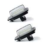 XingPuBhD Luz LED matrícula Luces LED Para Placa Matrícula Para Outlander Para Mk2 Para Mk3 Para Eclipse 3 4 Para Cross Para Galant Para Lancer Para Sportback Luces matrícula traseras(Pair)